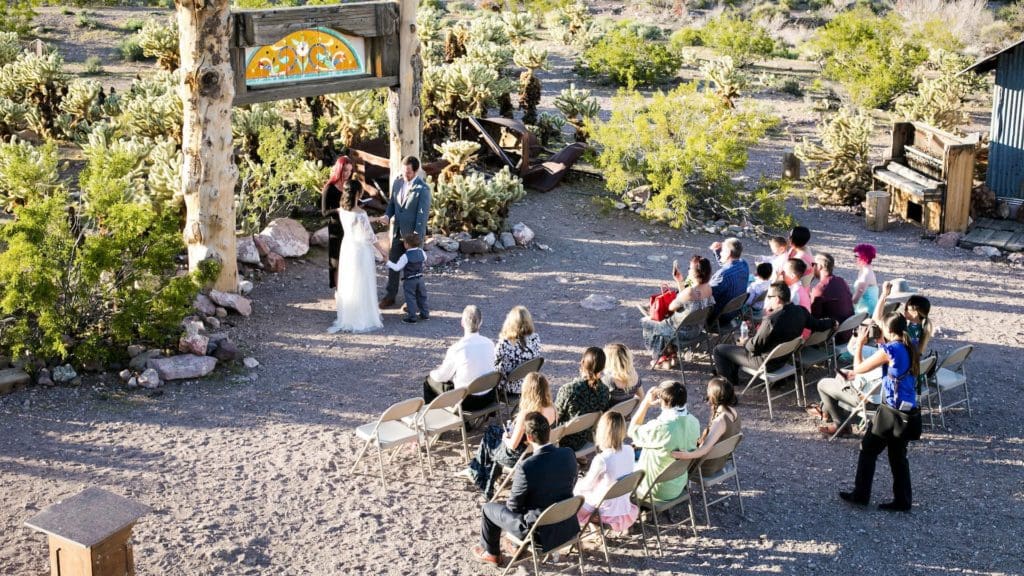 Wedding at Eldorado Canyon.